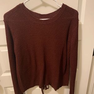 Burgundy sweater